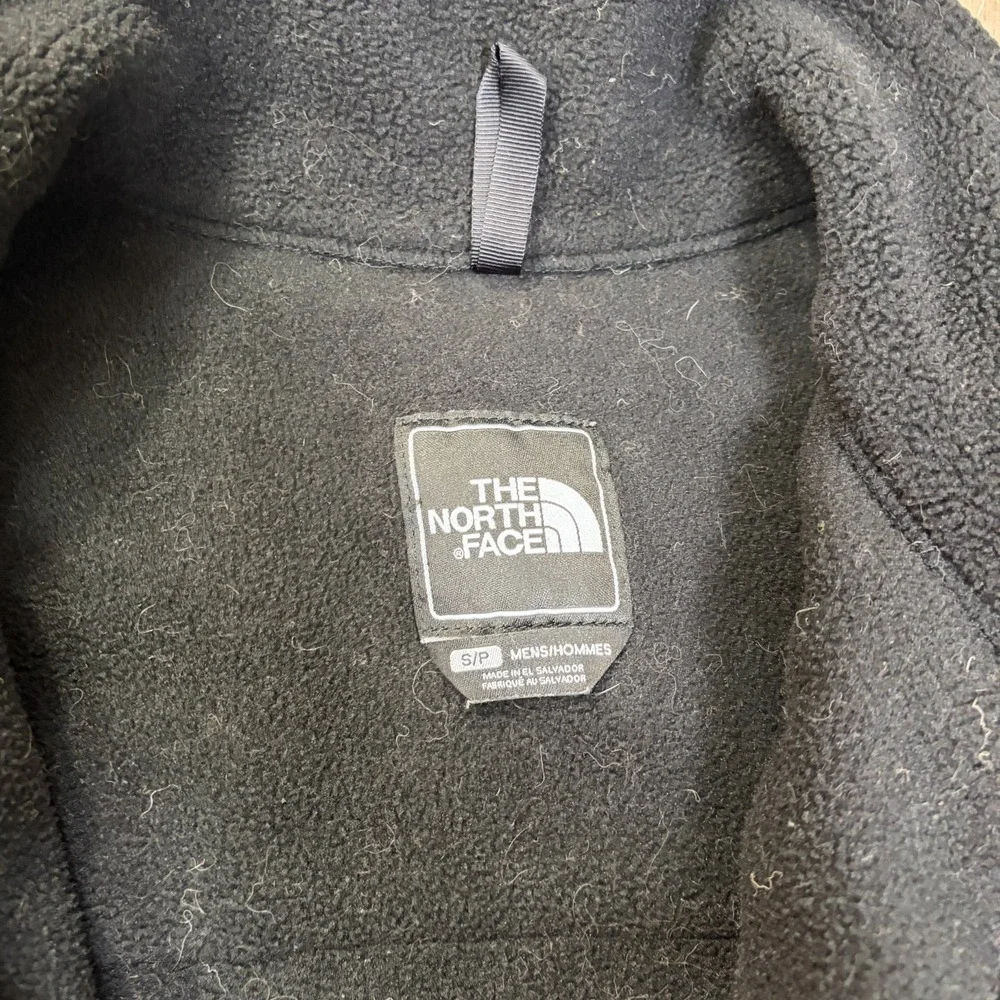 The North Face Denali Jacket Black Full Zip Mens Small Coat Fleece